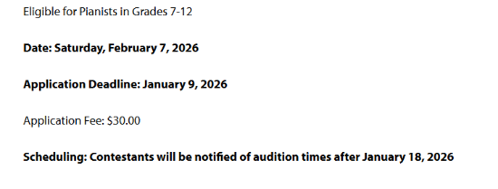 Picture of Truran Piano Competition