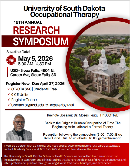 Picture of 18th Annual Occupational Therapy Research Symposium